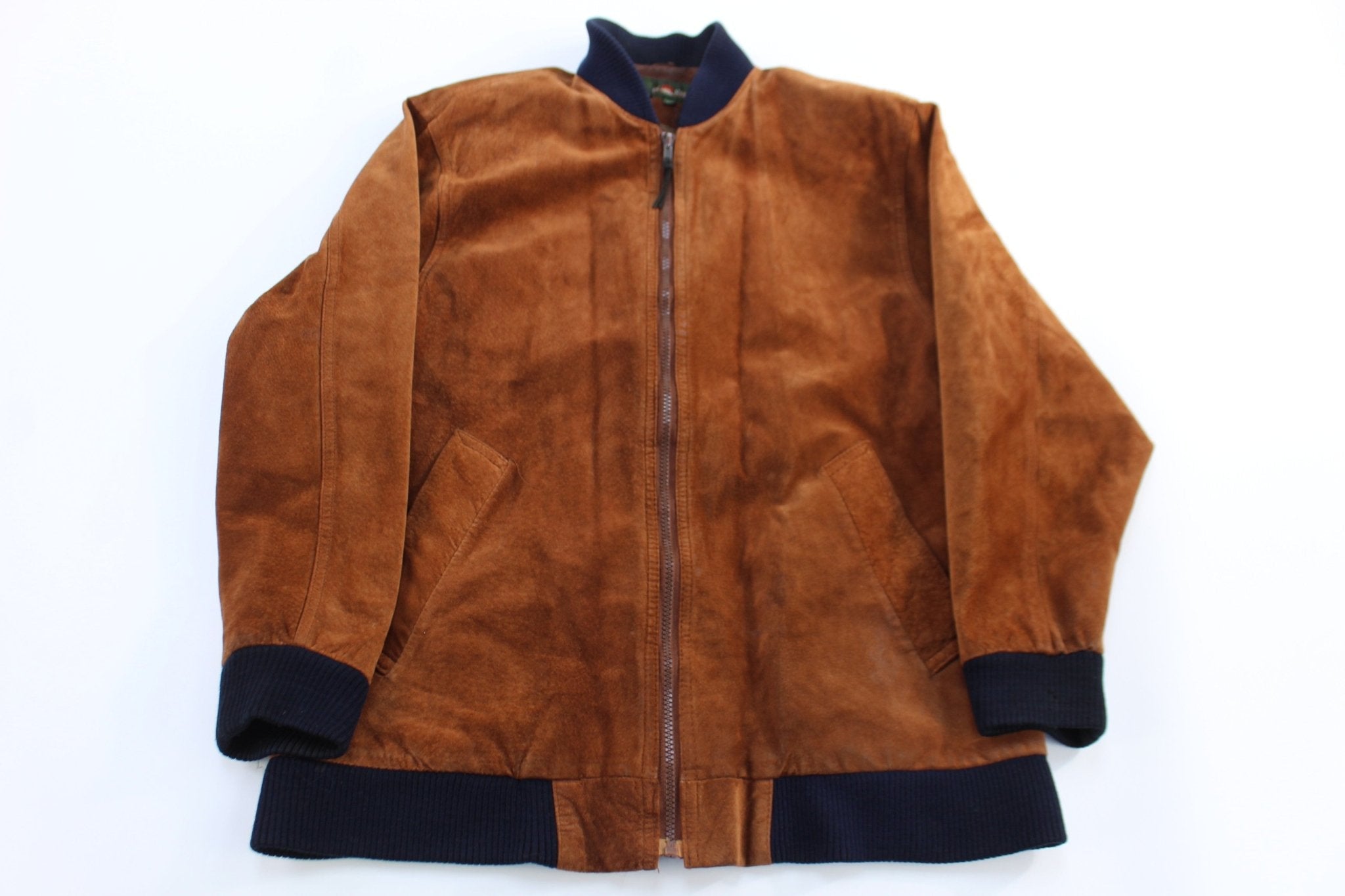 Vintage Outback Red Full Zip Leather Suede Jacket - Jacket - Thrifted Threads