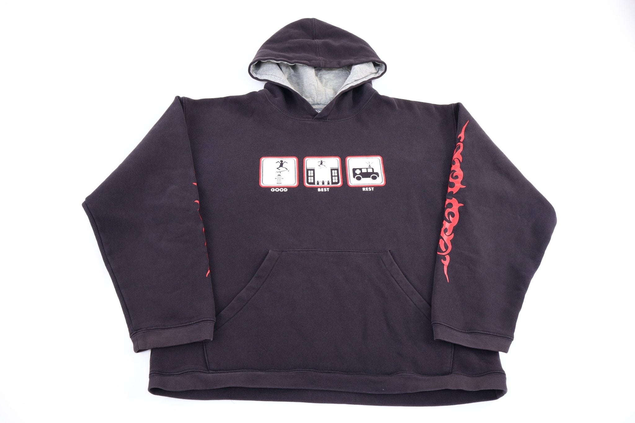 Vintage Outlooks Black Pullover Hoodie - Jackets - Thrifted Threads