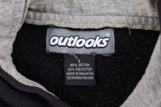 Vintage Outlooks Black Pullover Hoodie - Jackets - Thrifted Threads