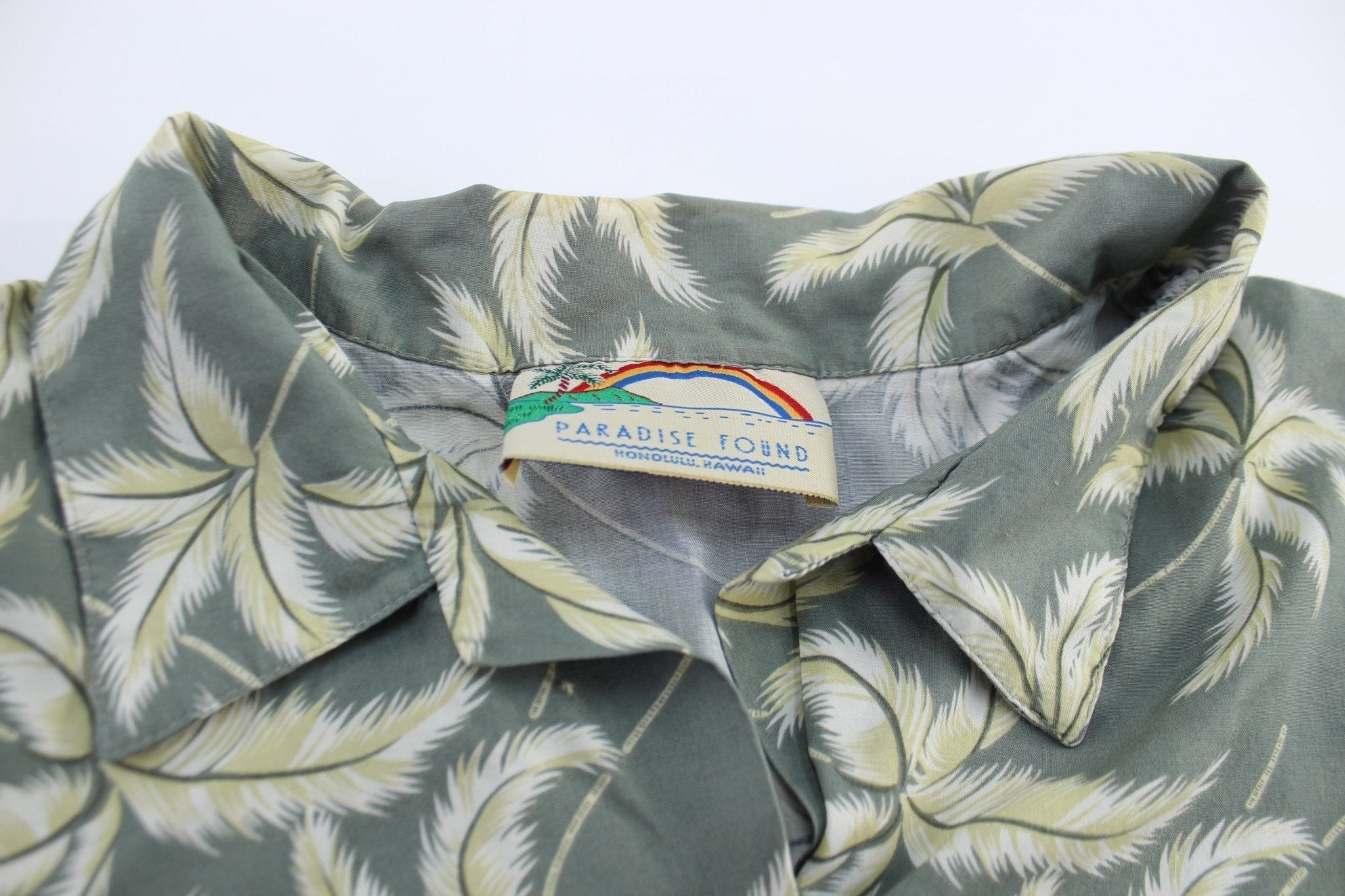 Vintage Paradise Found Hawaiian Button Down Shirt - Button Ups/Downs - Thrifted Threads