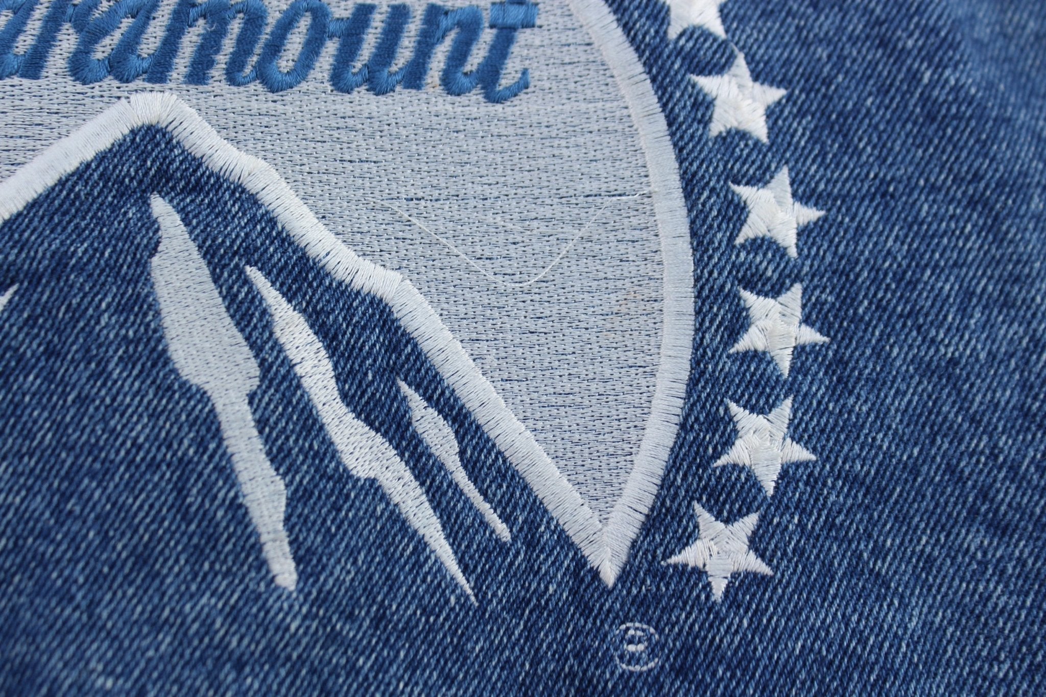 Vintage Paramount Network Embroidered Trucker Jacket - ThriftedThreads.com