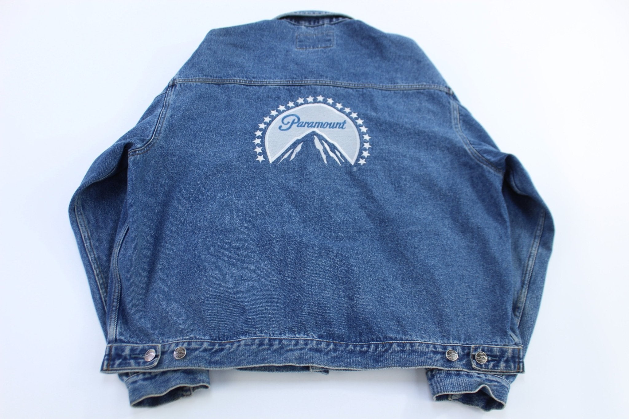 Vintage Paramount Network Embroidered Trucker Jacket - ThriftedThreads.com
