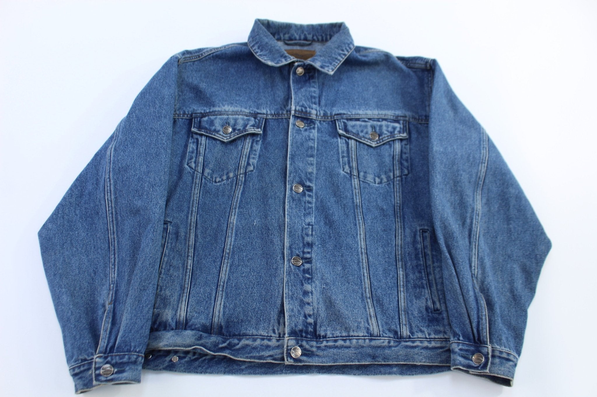 Vintage Paramount Network Embroidered Trucker Jacket - Jacket - Thrifted Threads