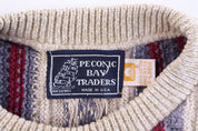 Vintage Peconic Bay Trader's Multipattern Knit Sweater - Sweater - Thrifted Threads