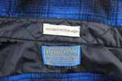Vintage Pendleton Woolen Mills Blue & Black Pearl Snap LS Button Down - ThriftedThreads.com