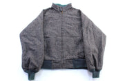 Vintage Pendleton Woolen Mills Grey & Green Zip Up Jacket - Jacket - Thrifted Threads