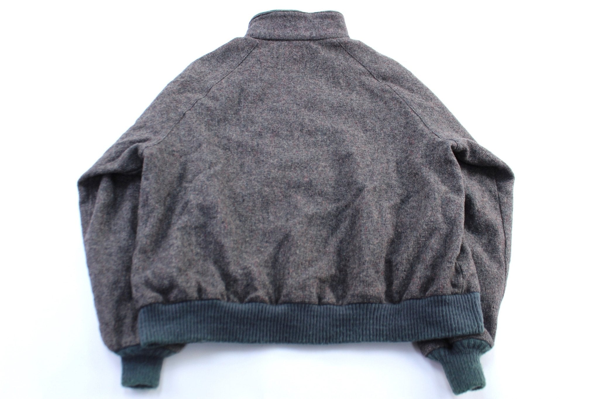 Vintage Pendleton Woolen Mills Grey & Green Zip Up Jacket - Jacket - Thrifted Threads