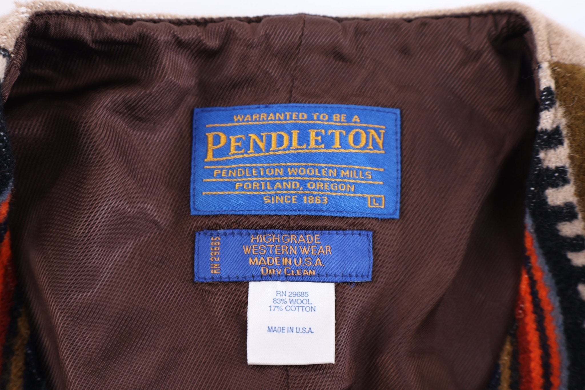 Vintage Pendleton Woolen Mills Western Pattern Vest - Vest - Thrifted Threads