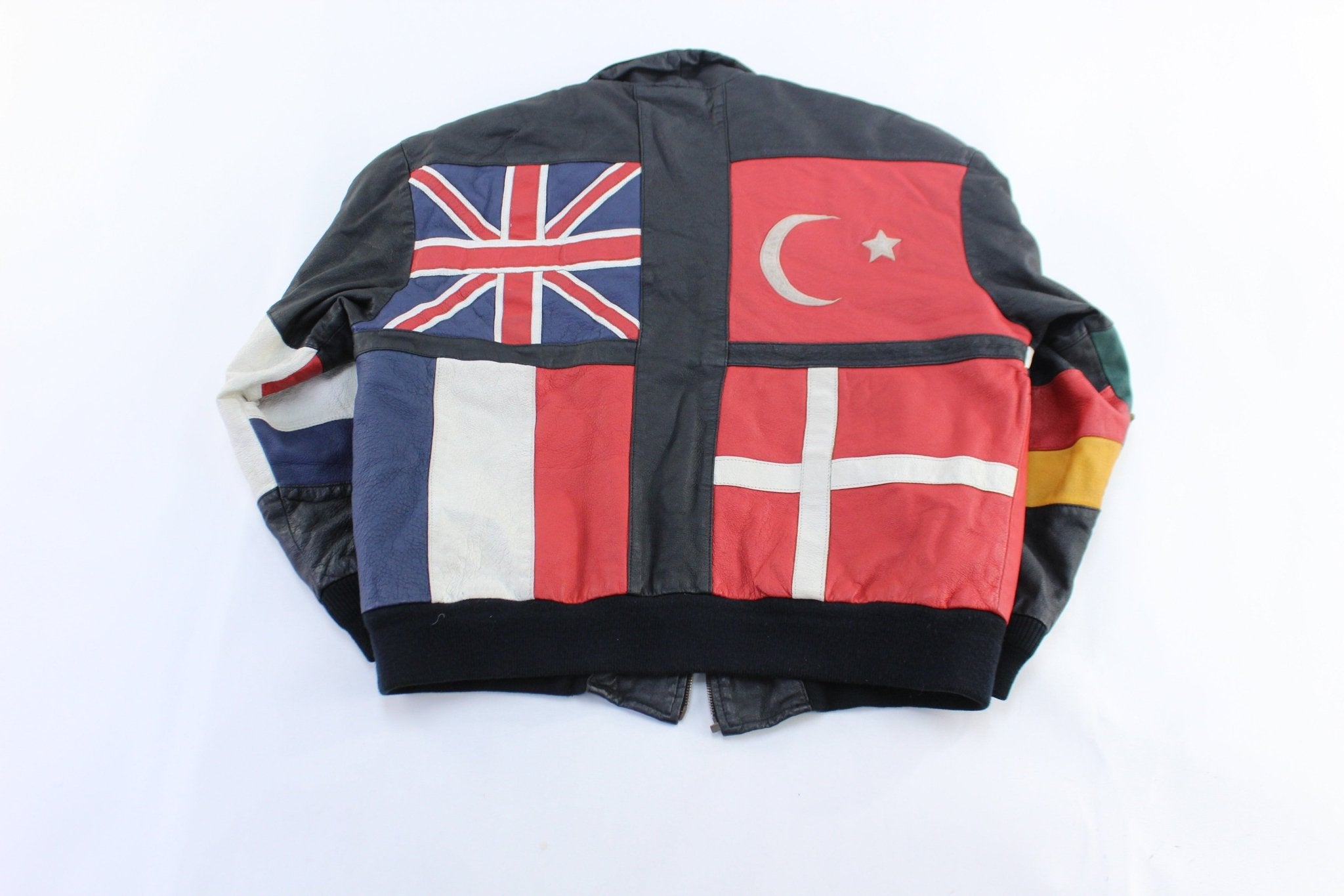 Phase 2 International Flag outlet leather jacket