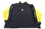 Vintage Pittsburgh Steelers Football Fleece Quarter Zip Sweater - Sweater - Thrifted Threads