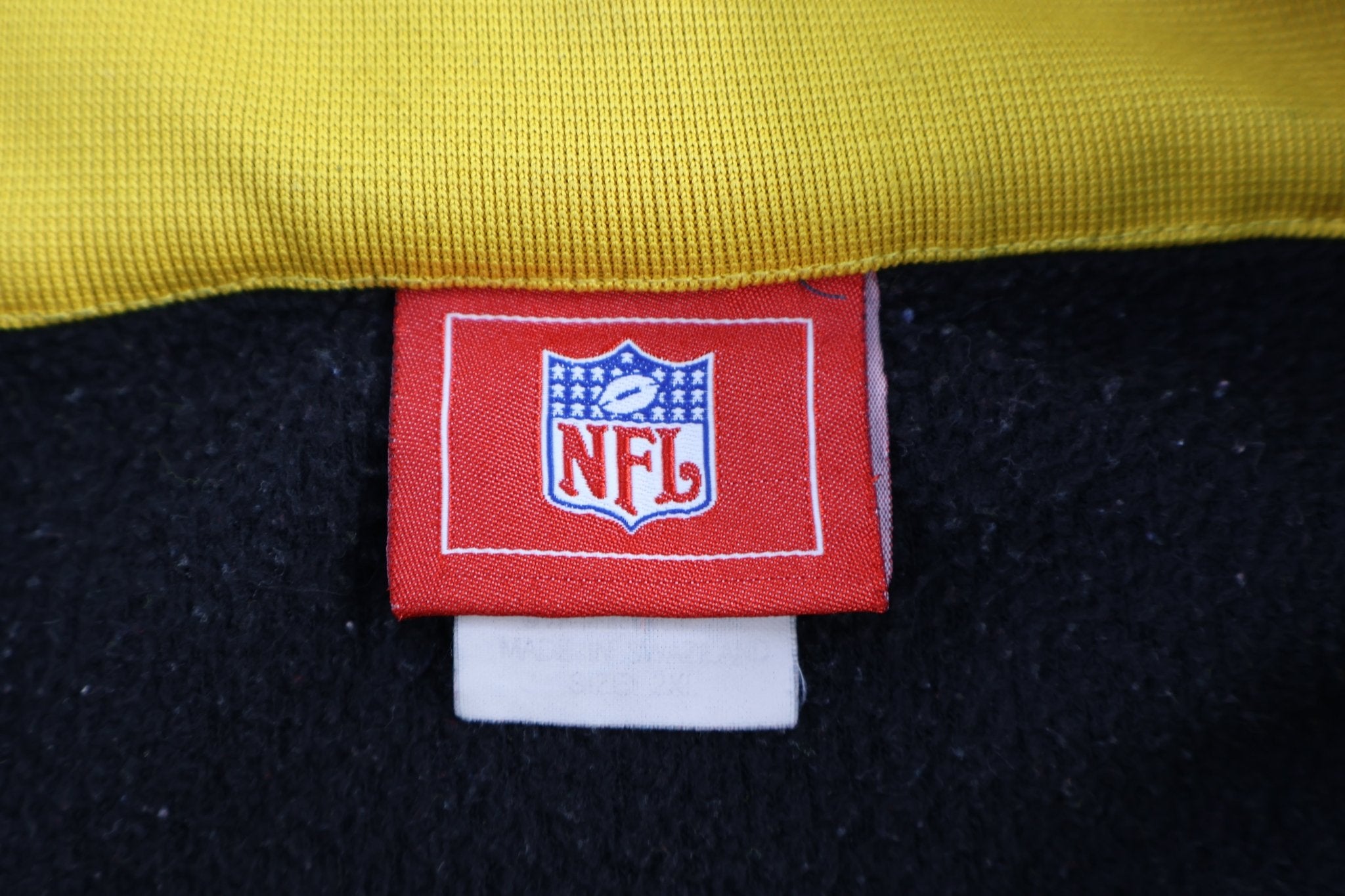 Vintage Pittsburgh Steelers Football Fleece Quarter Zip Sweater - Sweater - Thrifted Threads