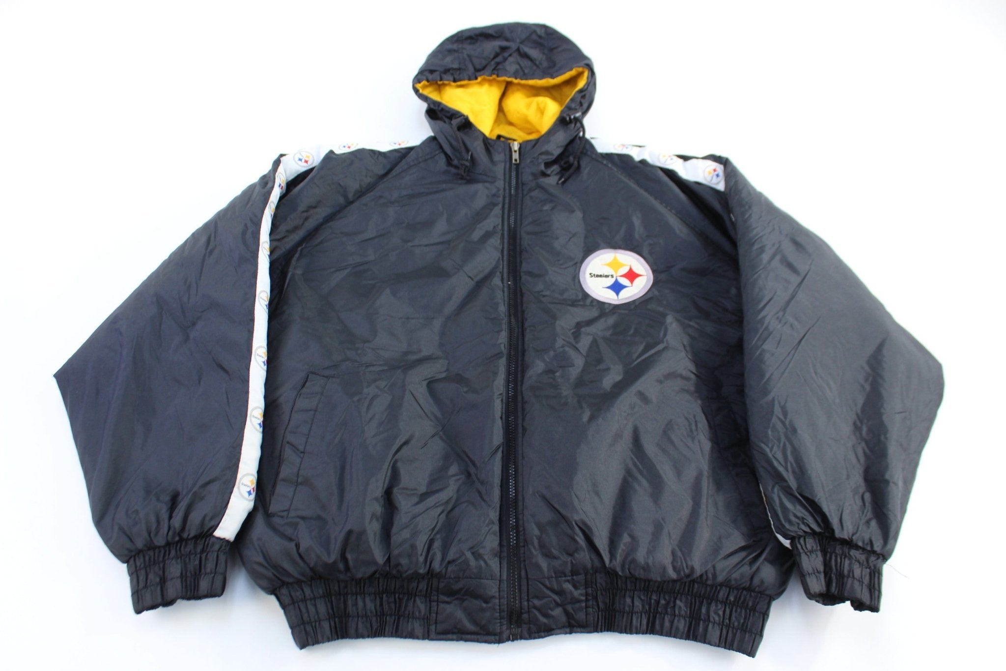 Vintage Pittsburgh Steelers Football Full Zip Jacket - Jacket - Thrifted Threads
