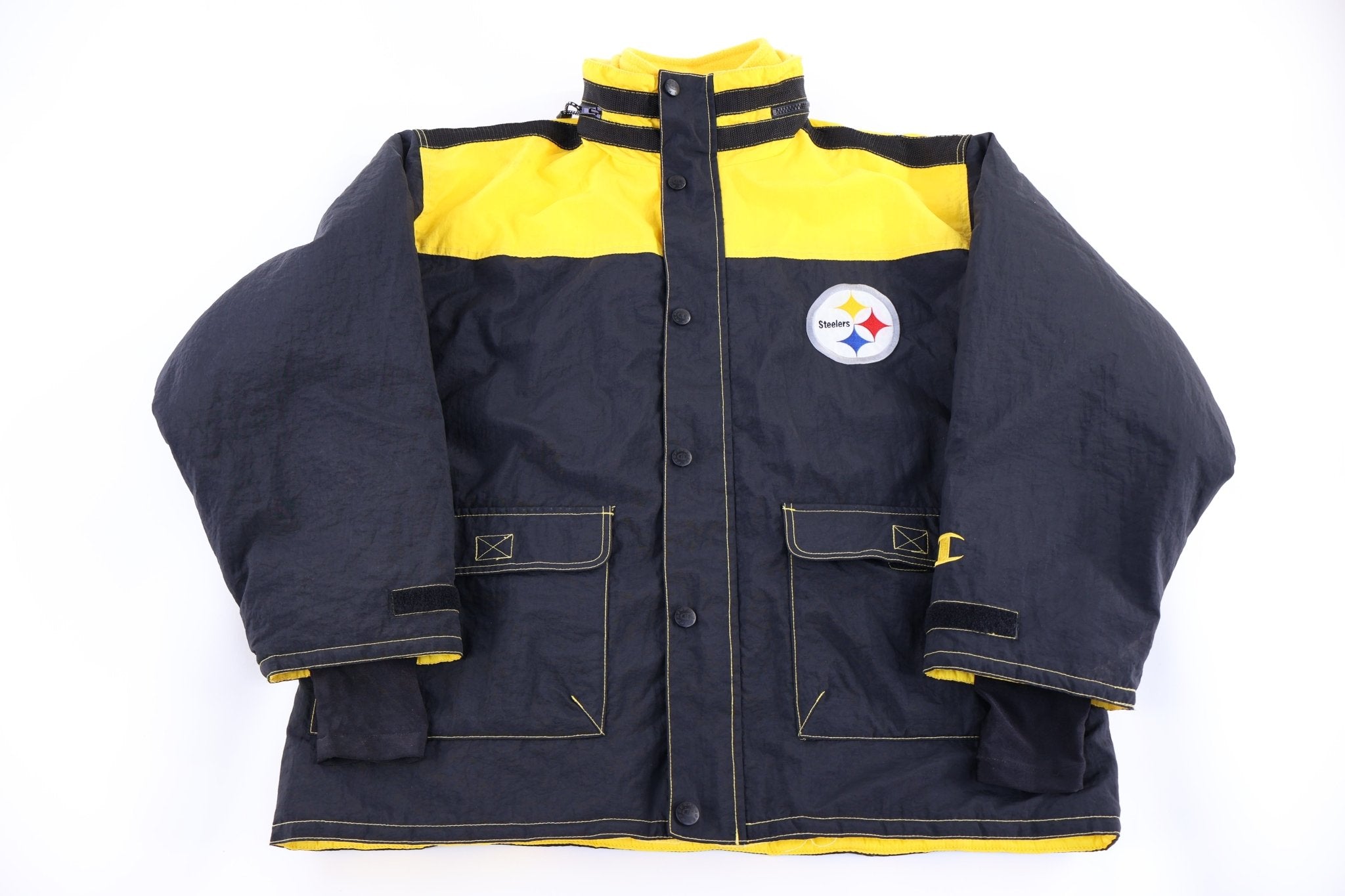 Vintage Pittsburgh Steelers Football Full Zip Jacket - Jacket - Thrifted Threads