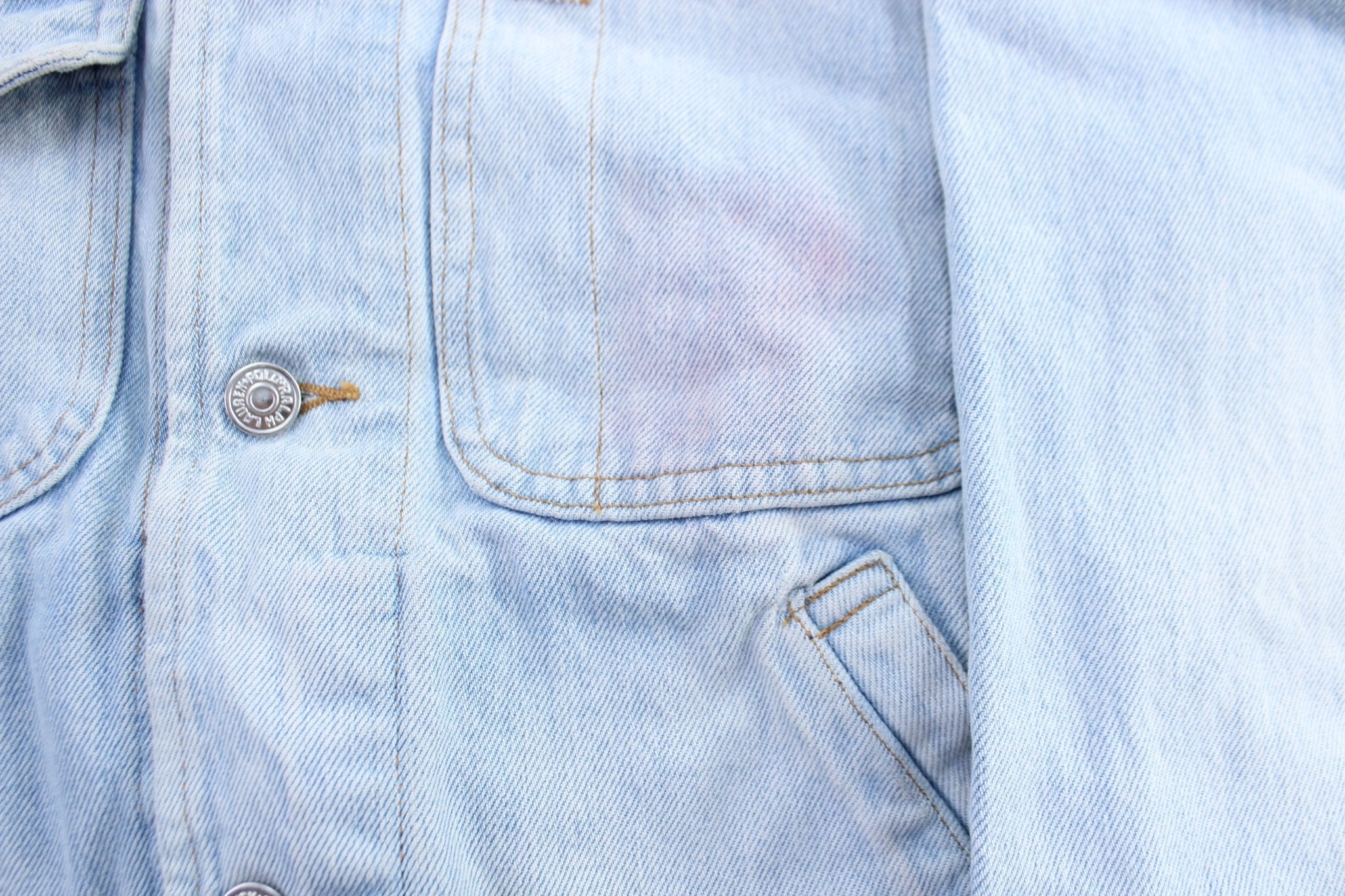 Vintage Polo Ralph Lauren Light Wash Denim Jacket - ThriftedThreads.com