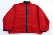 Vintage Polo Sport Ralph Lauren Red Fleece Jacket - ThriftedThreads.com