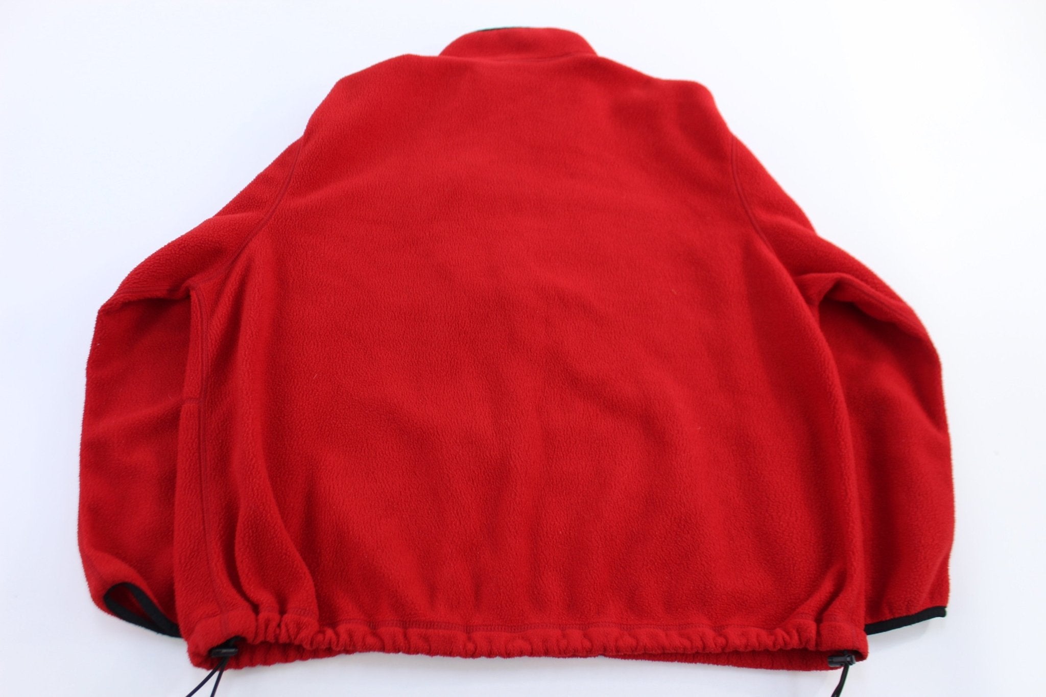 Vintage Polo Sport Ralph Lauren Red Fleece Jacket - ThriftedThreads.com