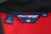 Vintage Polo Sport Ralph Lauren Red Fleece Jacket - ThriftedThreads.com