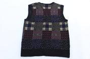 Vintage Prima Maglia Multipatterned Knit Vest - ThriftedThreads.com