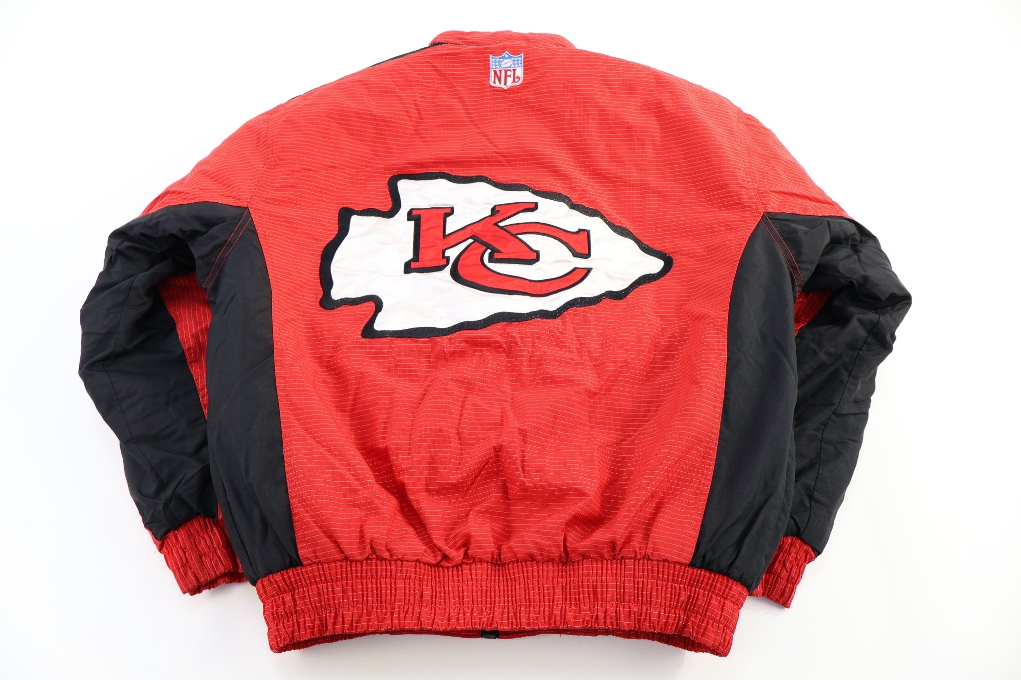 Vintage Pro Line Kansas City Chiefs Football Full Zip Jacket - Jacket - Thrifted Threads