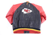 Vintage Pro Player Kansas City Chiefs Football Full Zip Leather Jacket - Jacket - Thrifted Threads