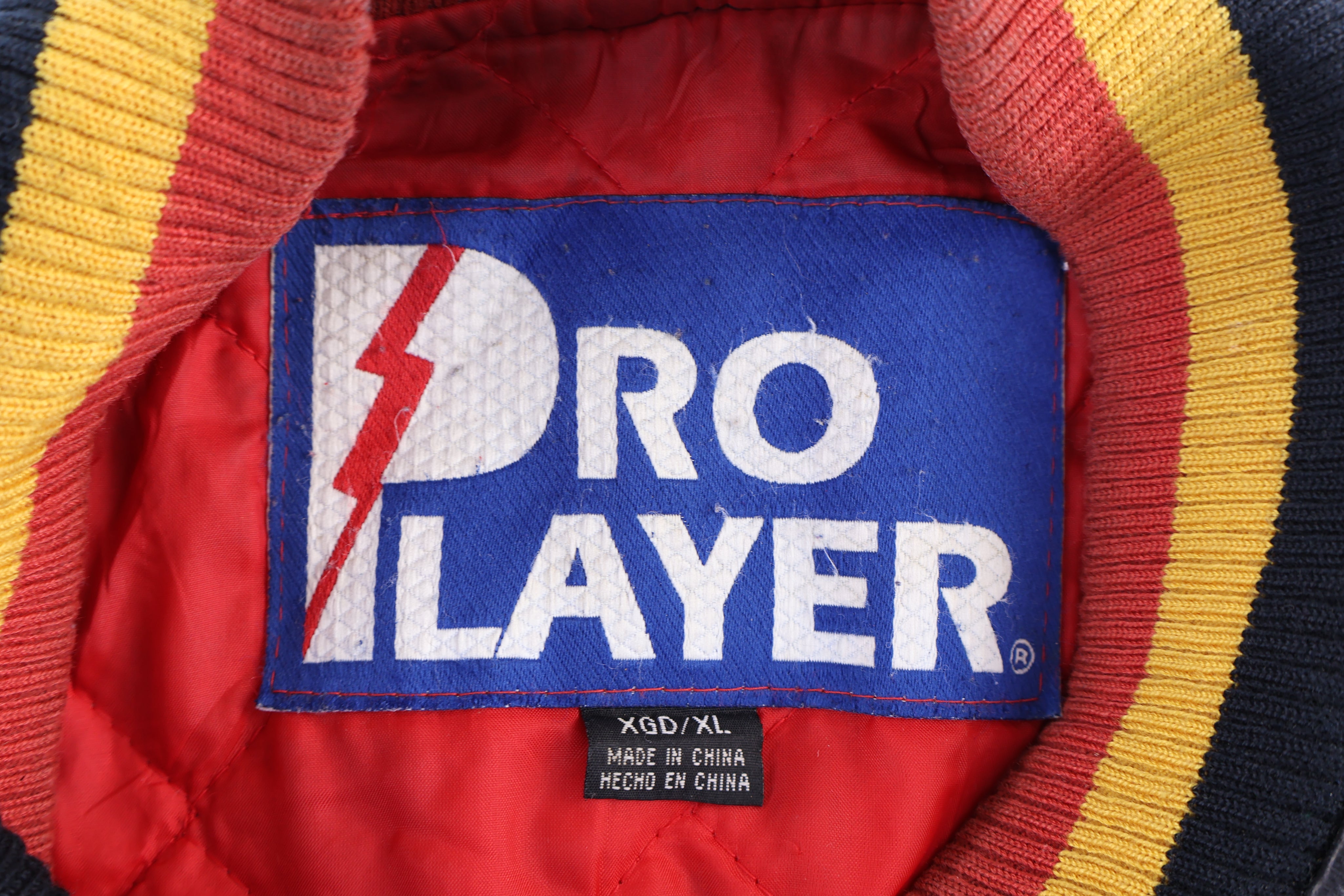 Vintage Pro Player Kansas City Chiefs Football Full Zip Leather Jacket - Jacket - Thrifted Threads
