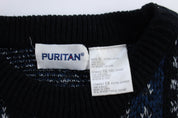 Vintage Puritan Acrylic Patterned Sweater - ThriftedThreads.com