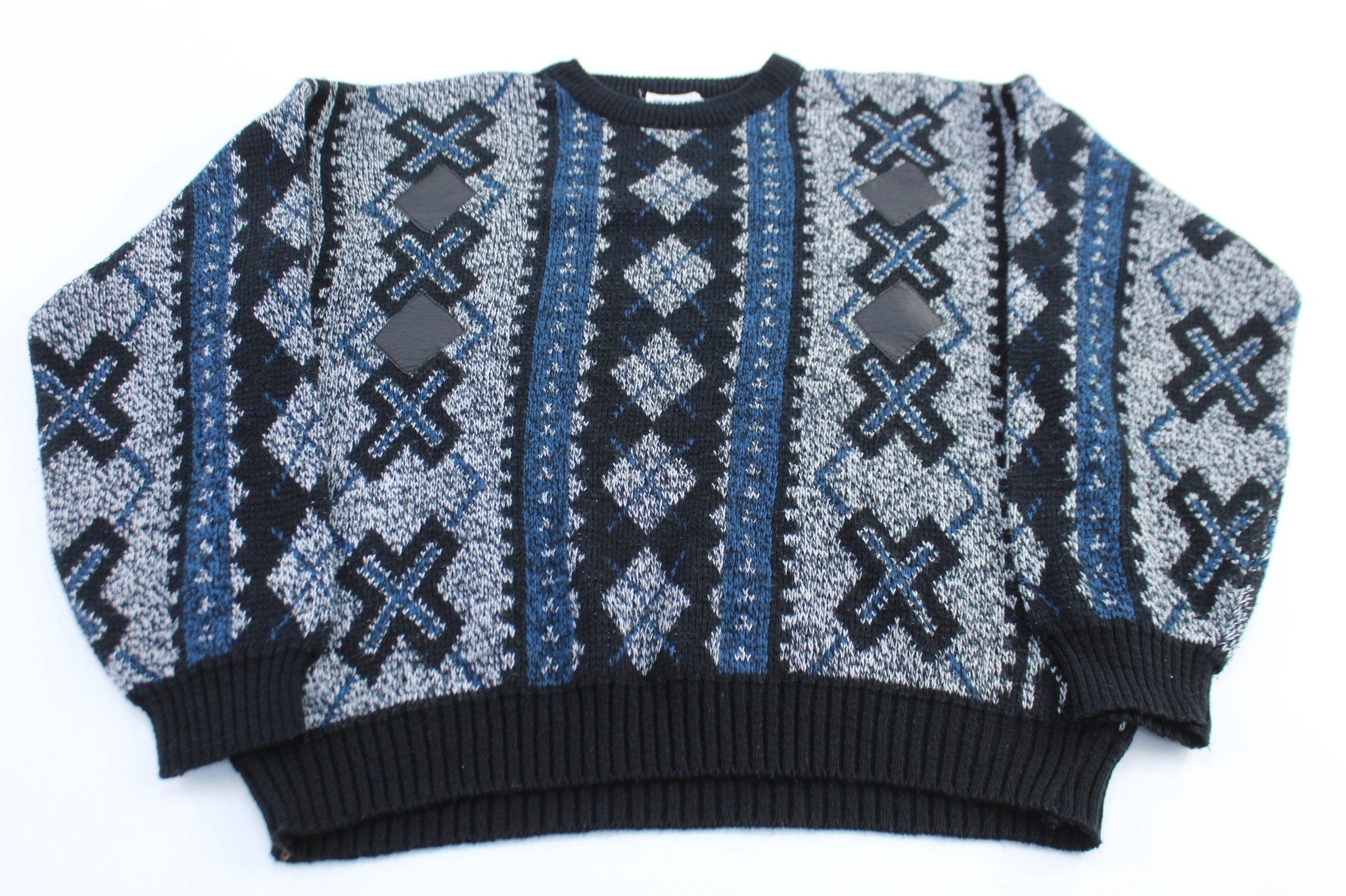 Vintage Puritan Acrylic Patterned Sweater - ThriftedThreads.com