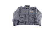 Vintage Race Rock Orlando Embroidered Leather Zip Up Jacket - ThriftedThreads.com