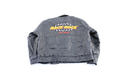 Vintage Race Rock Orlando Embroidered Leather Zip Up Jacket - ThriftedThreads.com