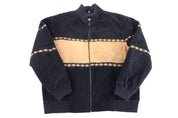 Vintage Red Ranch Leather Suede Full Zip Jacket - Jacket - Thrifted Threads