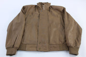 Vintage RedHead Brown Leather Zip Up Jacket - ThriftedThreads.com