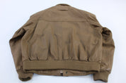 Vintage RedHead Brown Leather Zip Up Jacket - ThriftedThreads.com