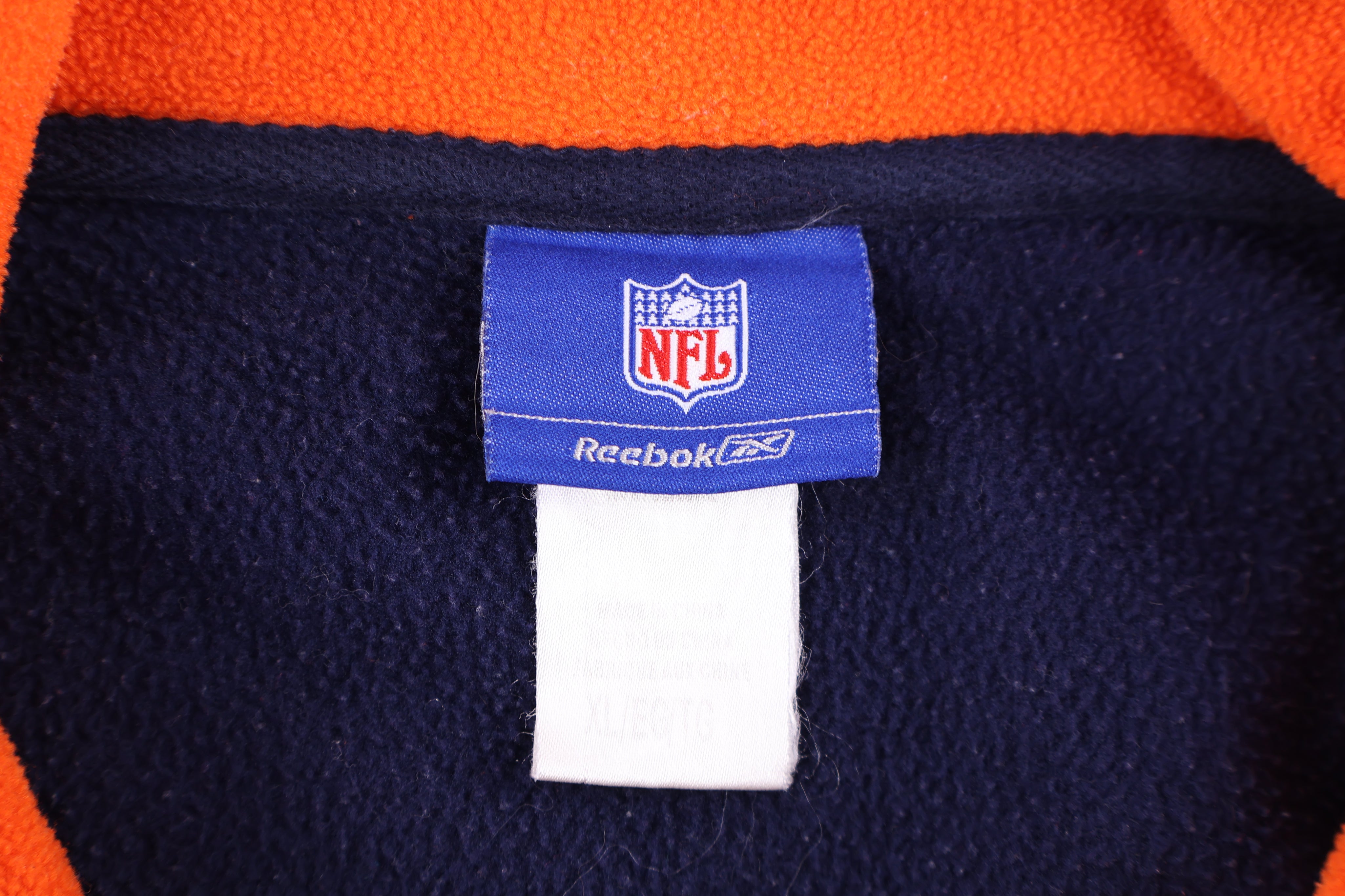 Vintage Reebok Denver Broncos Football Fleece Pullover - Sweater - Thrifted Threads