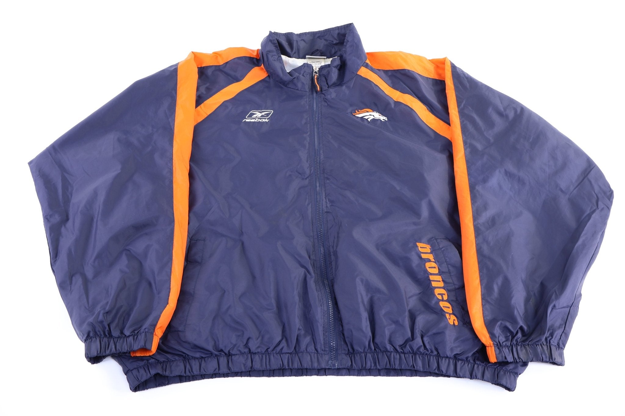 Vintage Reebok Denver Broncos Full Zip Jacket - Jacket - Thrifted Threads