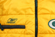 Vintage Reebok Embroidered Green Bay Packers Puffer Jacket - ThriftedThreads.com