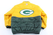 Vintage Reebok Embroidered Green Bay Packers Puffer Jacket - ThriftedThreads.com