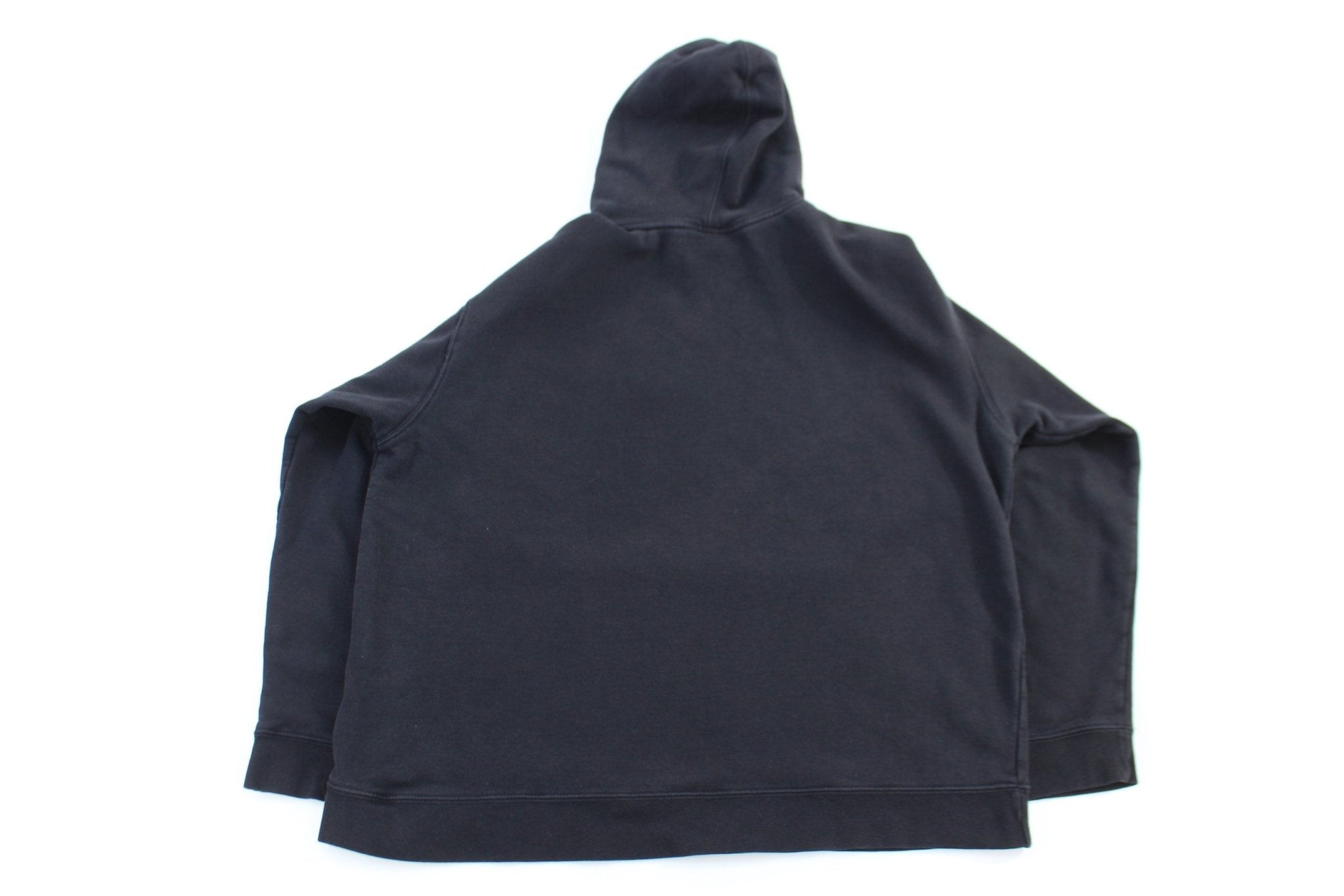 Vintage Reebok Embroidered Logo Black Pullover Hoodie - Sweatshirt - Thrifted Threads