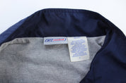 Vintage Reebok Embroidered Logo Blue & Grey Zip Up Jacket - Jacket - Thrifted Threads