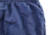 Vintage Reebok Embroidered Logo Navy Blue Windbreaker Pants - ThriftedThreads.com
