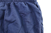 Vintage Reebok Embroidered Logo Navy Blue Windbreaker Pants - ThriftedThreads.com