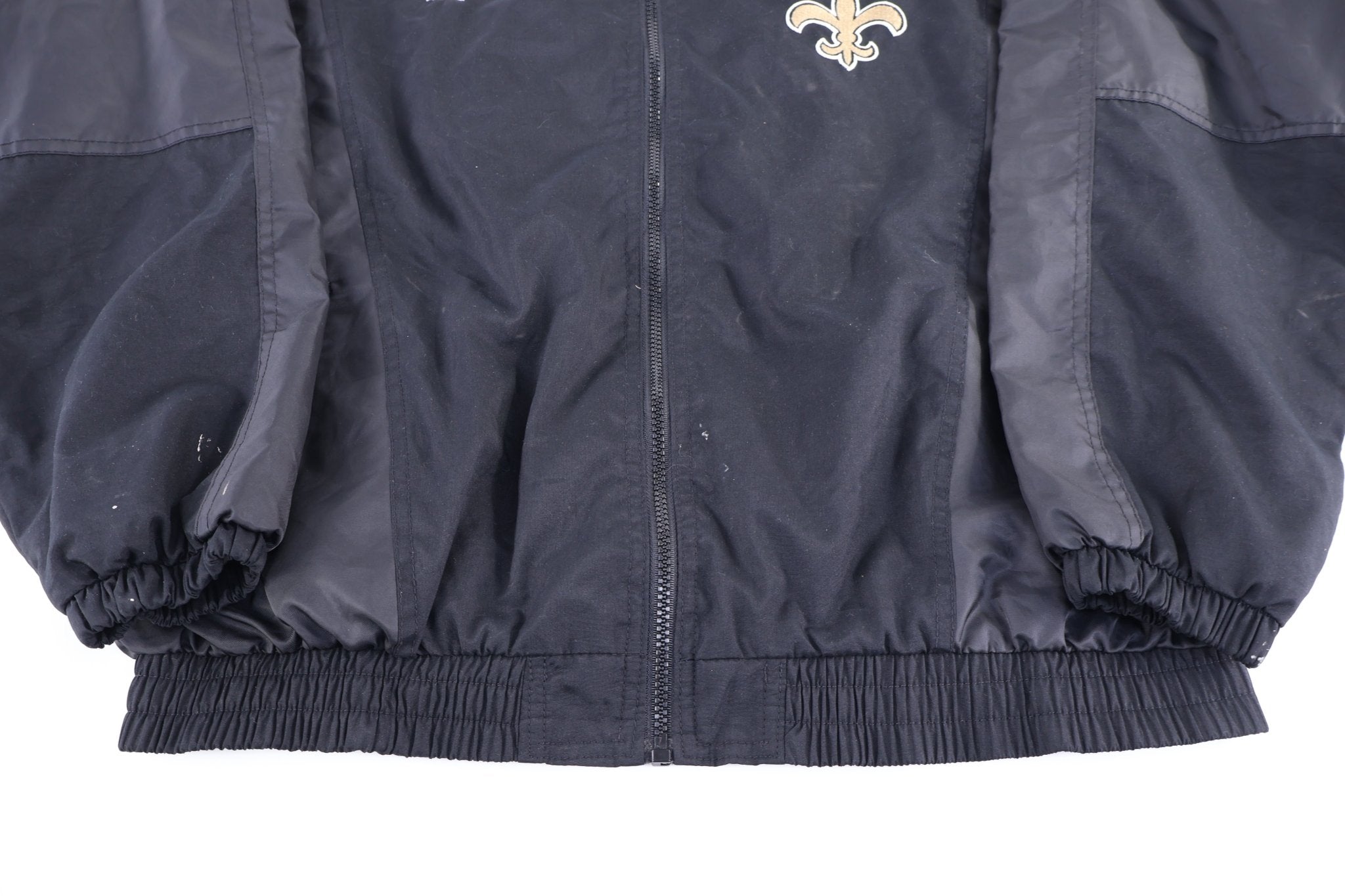 Vintage Reebok New Orleans Saints Full Zip Windbreaker Jacket - Jacket - Thrifted Threads