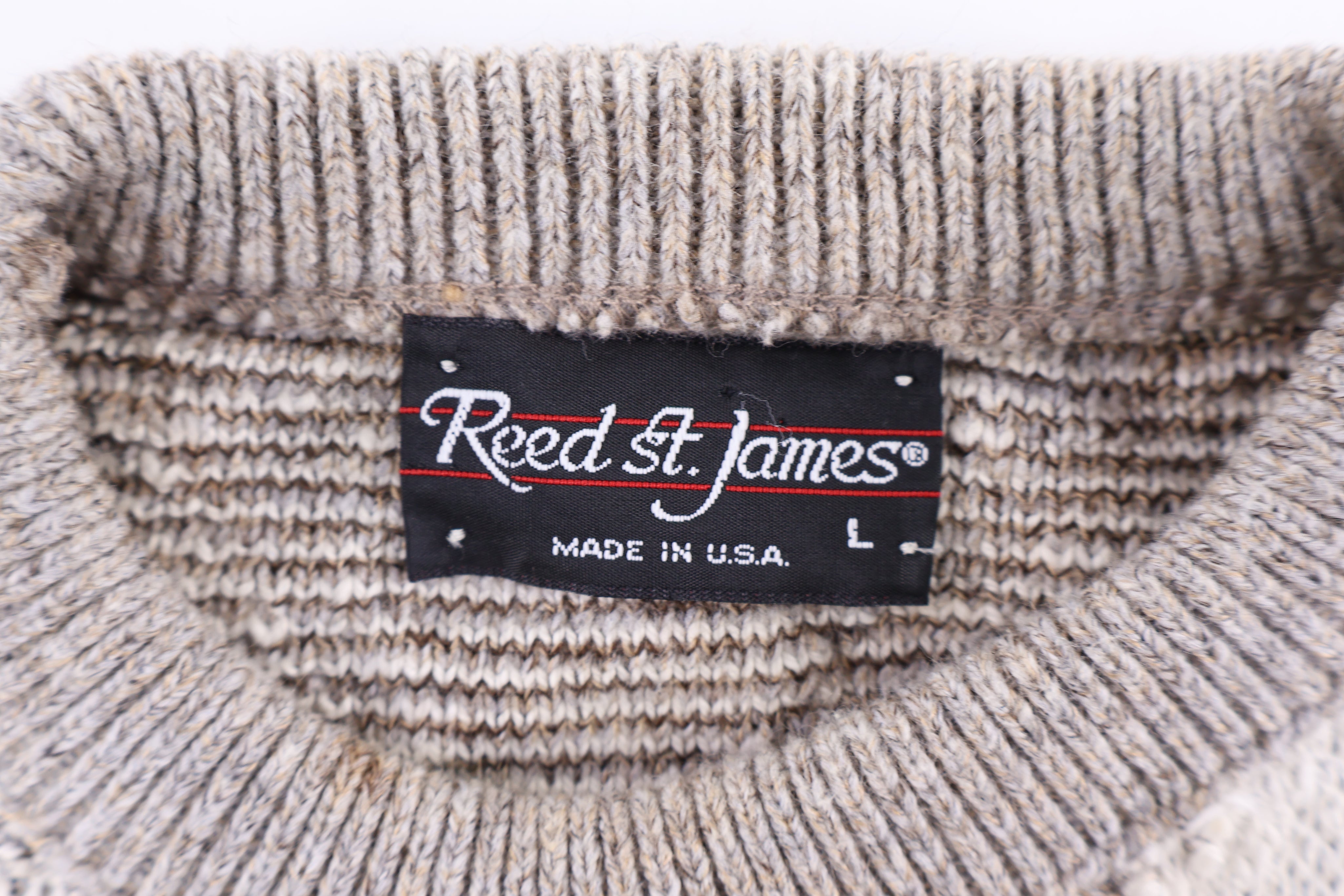 Vintage Reed St. James Multipattern Knit Sweater - Sweater - Thrifted Threads