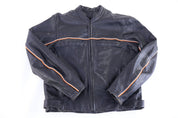 Vintage River Road Black Full Zip Leather Jacket - Jacket - Thrifted Threads