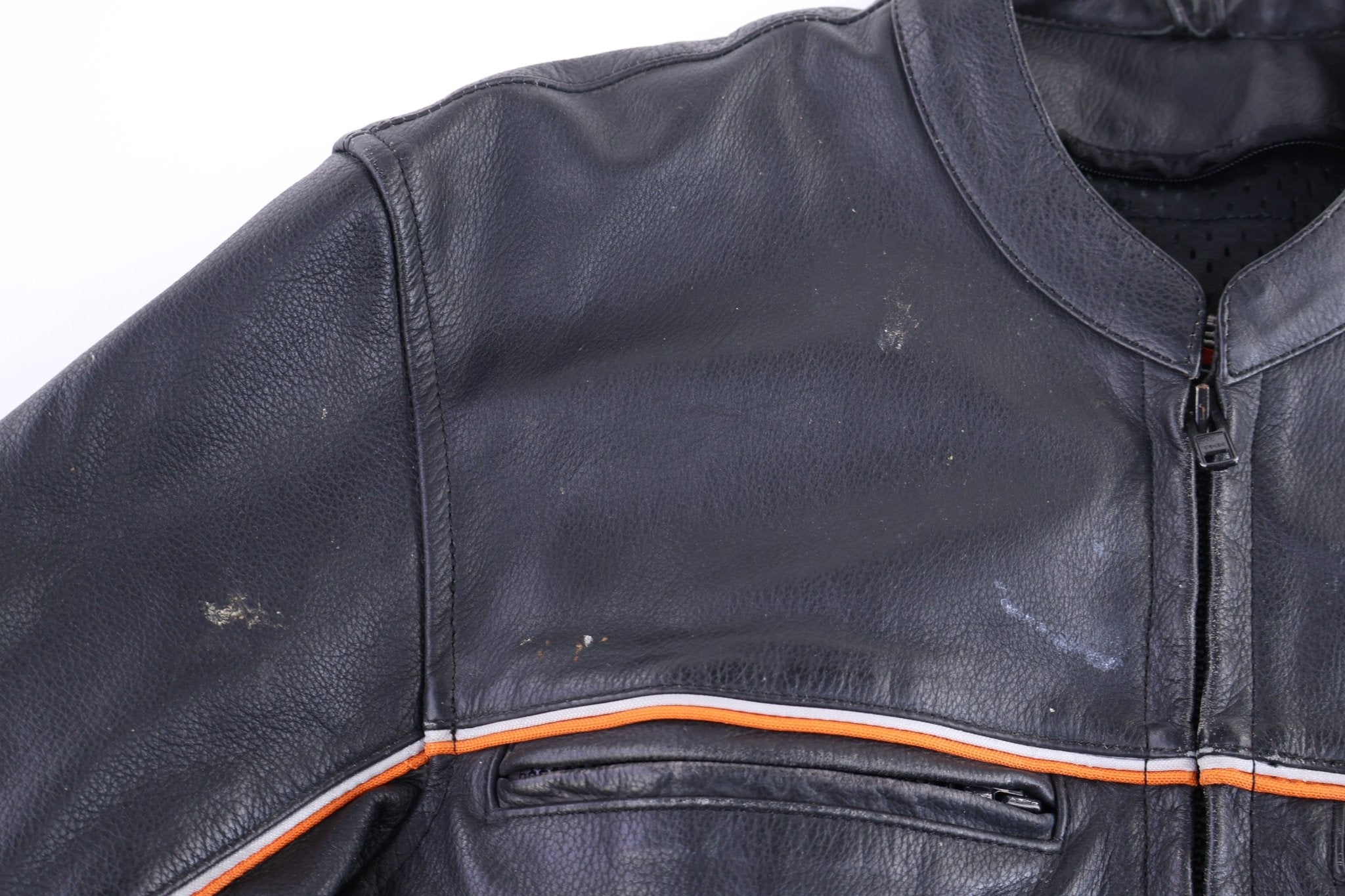 Vintage River Road Black Full Zip Leather Jacket - Jacket - Thrifted Threads