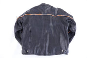 Vintage River Road Black Full Zip Leather Jacket - Jacket - Thrifted Threads