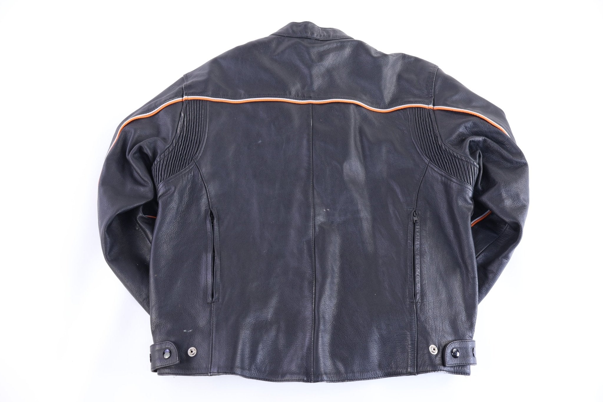 Vintage River Road Black Full Zip Leather Jacket - Jacket - Thrifted Threads