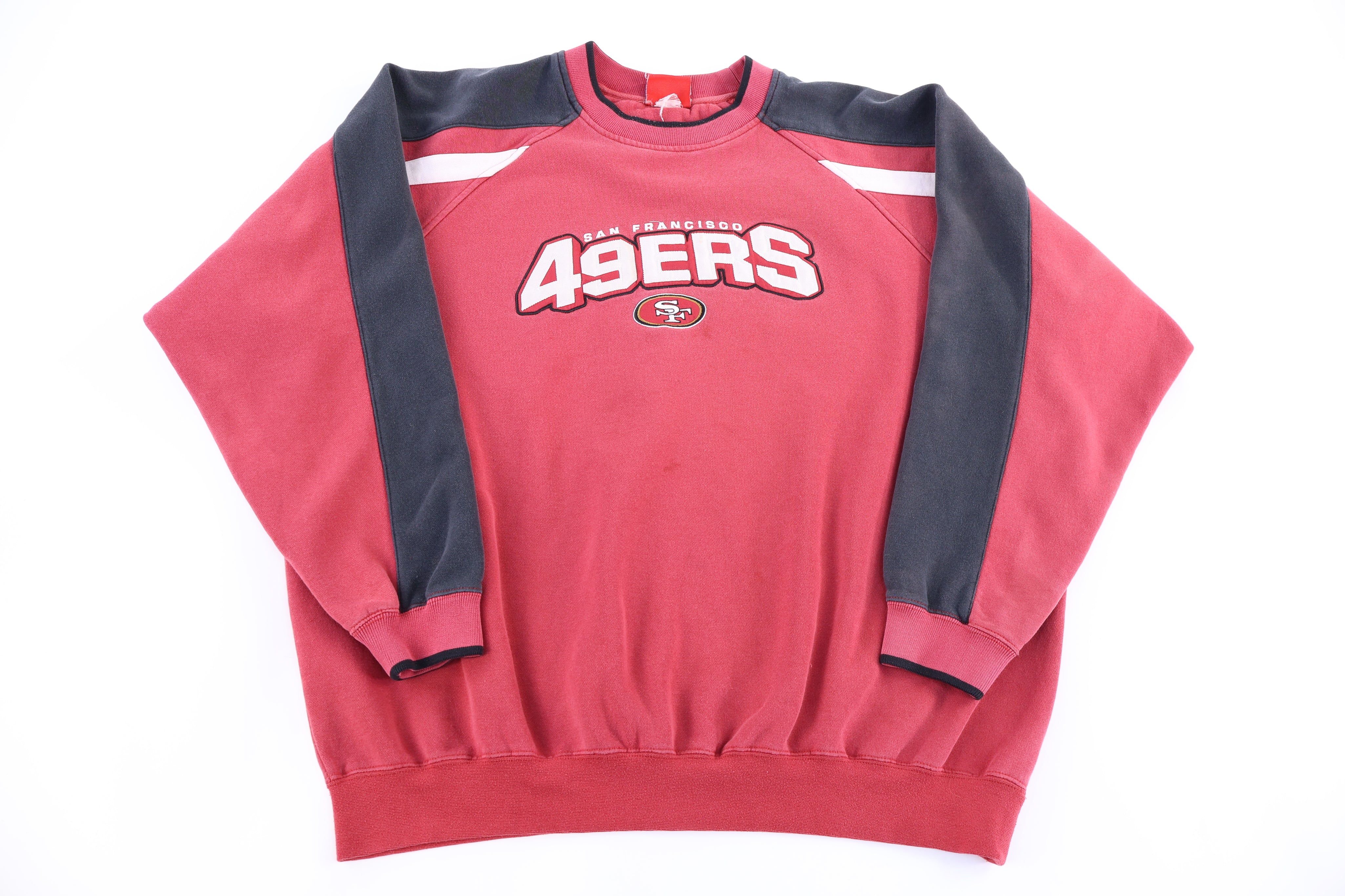 Vintage San Francisco 49ers Football Embroidered Sweatshirt - Sweatshirt - Thrifted Threads