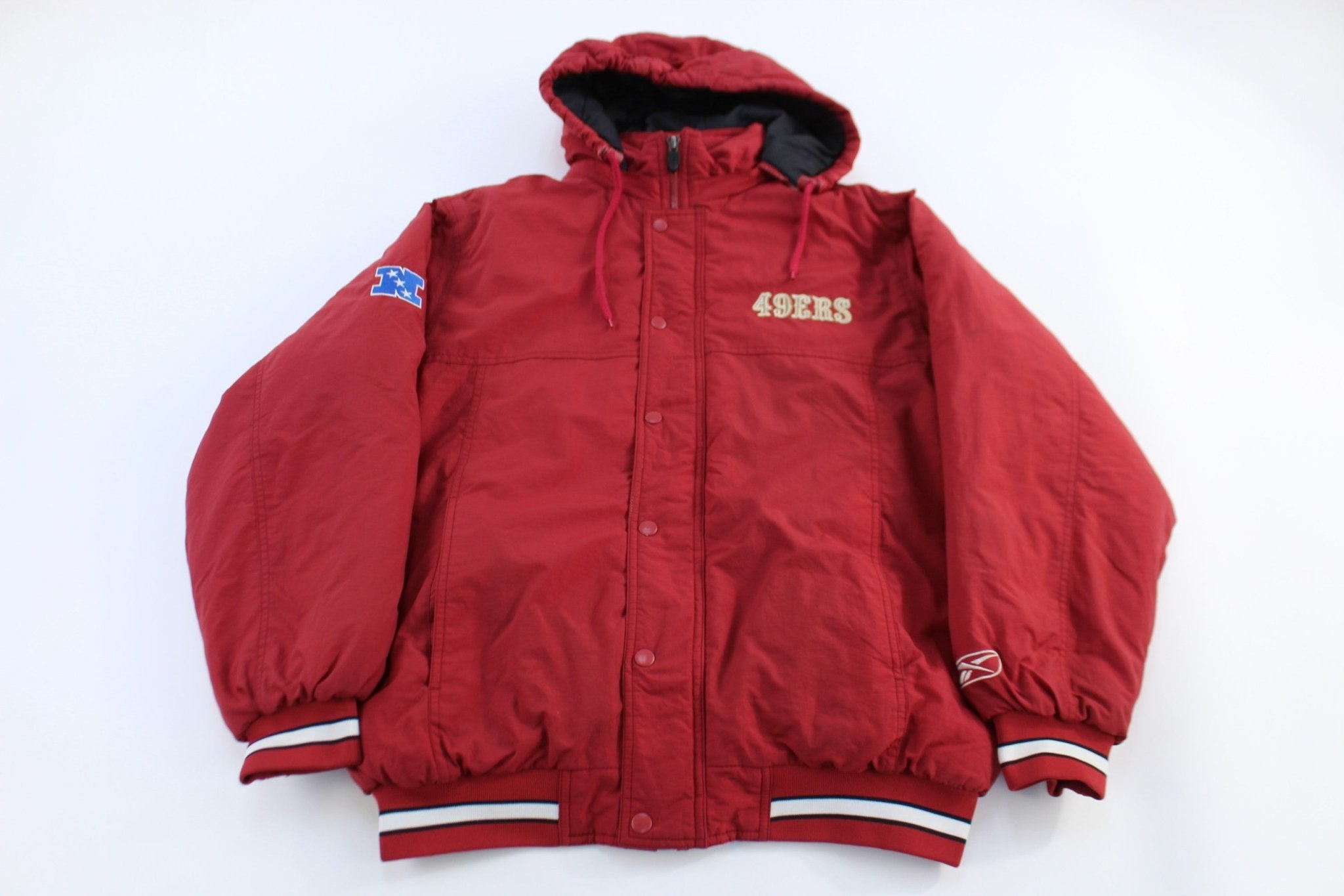 Vintage San Francisco 49ers Full Zip Hooded Jacket - Jacket - Thrifted Threads