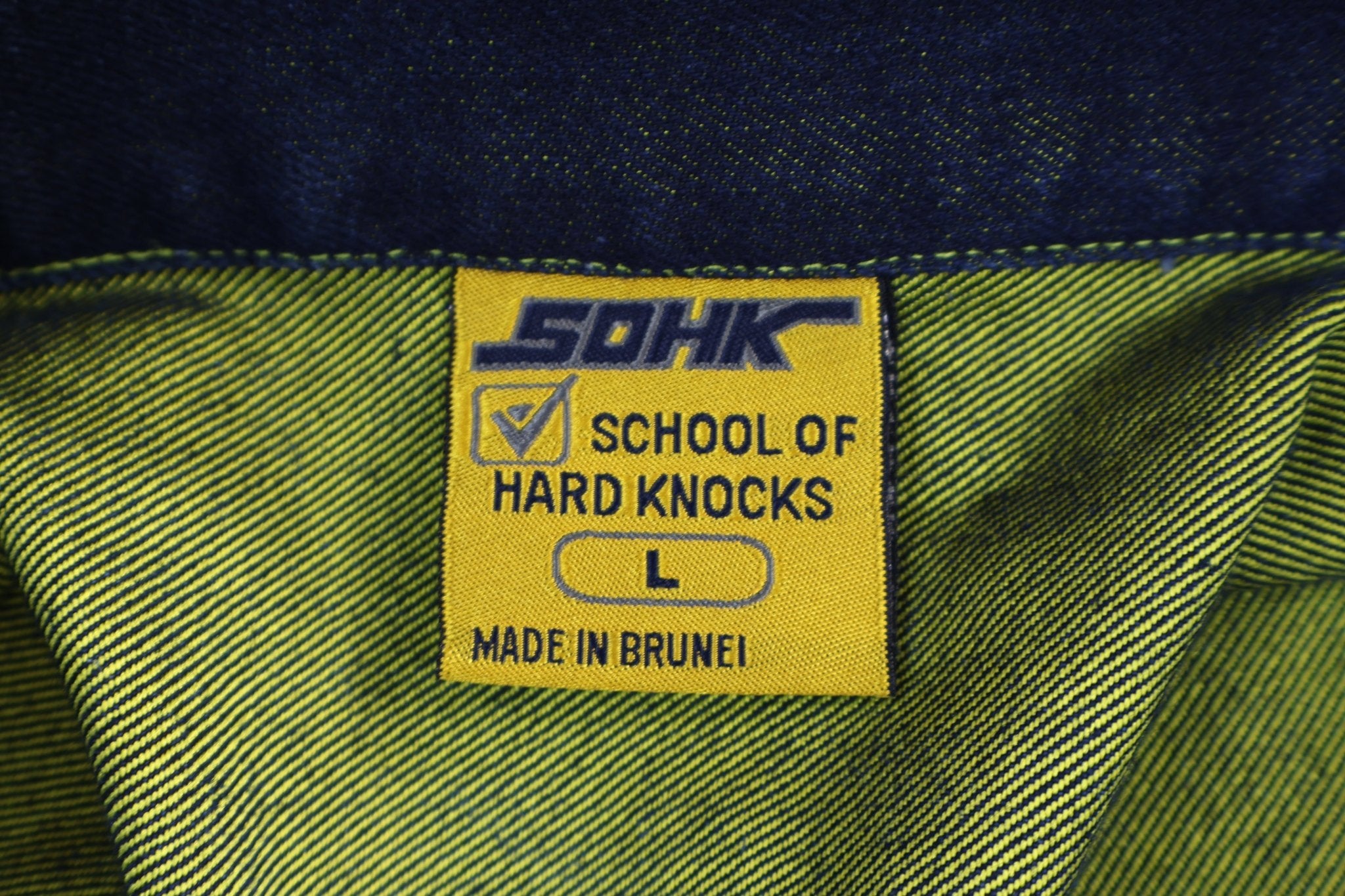 Vintage School of Hard Knocks Denim Jacket - Jacket - Thrifted Threads
