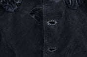 Vintage Scully Black Fringed Suede Jacket - Jacket - Thrifted Threads